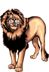 Gif animé lion rugit